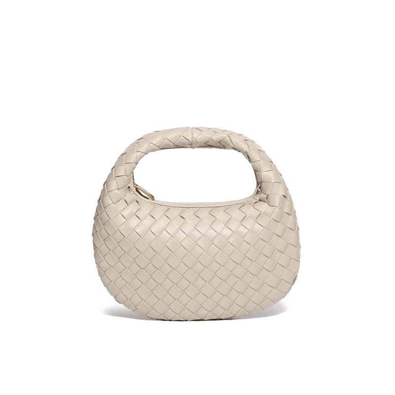 2025 New And Fashionable Handheld Dumpling Simple Hand Woven Women's Bag, Single Shoulder Crossbody Bag fashion Designer