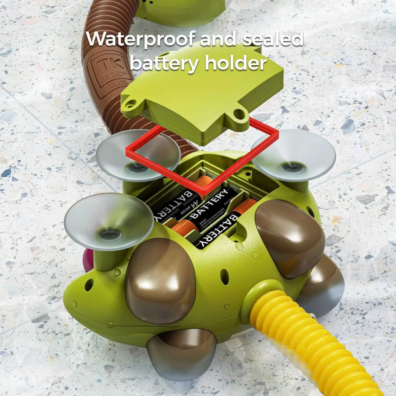 Baby Bath Toy with Shower Head Dinosaur Water Spray Squirt Shower Faucet and Bathtub Water Pump Summer Essentials for Toddlers C250915