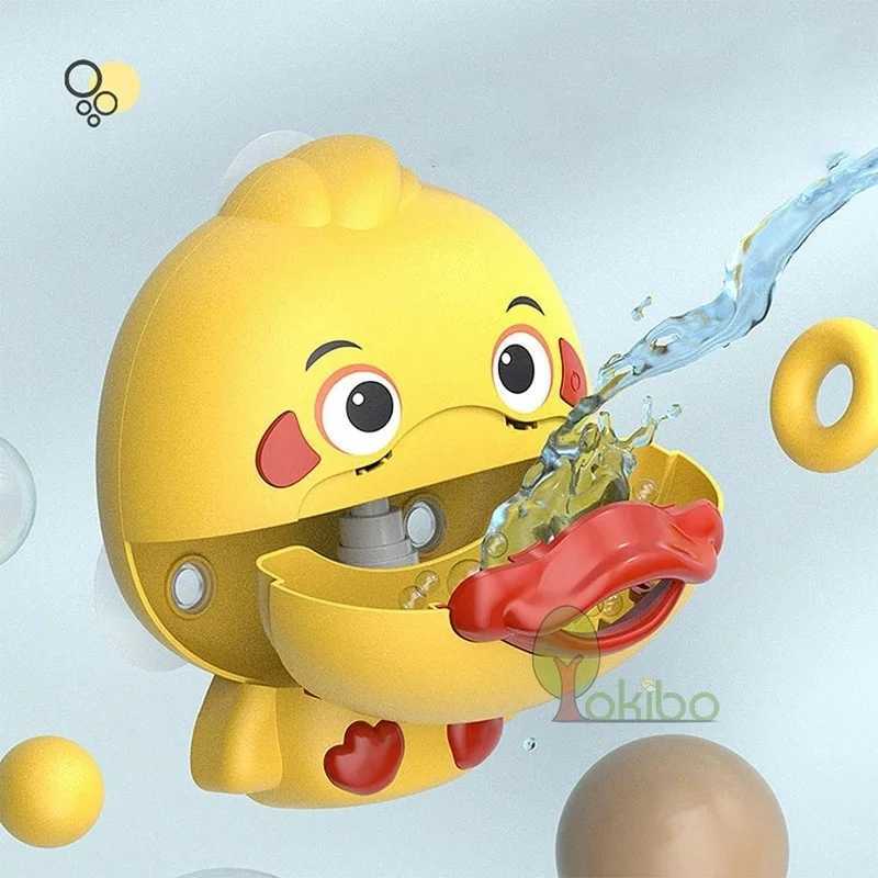 Baby Bath Toys Bubble Machine Duck Music Kids Bath Toy Bathtub Automatic Bubble C250915