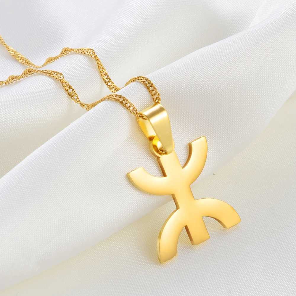 Anniyo 23CM Africa Berbers Symbol Pendant Necklaces African Berber Kabyle Style Amazigh Jewelry 263921 D250915