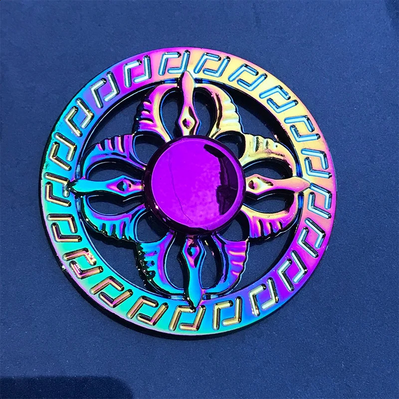 Rainbow Fidget Metal Spinner Colorful Finger Spinners High Speed Hand Spinners Fidget Toys for Stress Anxiety Relief for Adults 250912