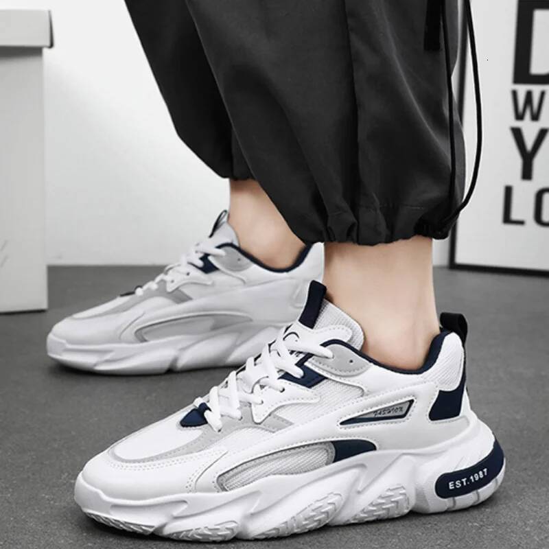 New Trend Men's Sneaker Platform Breathable Casual Mesh Lace Up Running Shoes Men Versatile Walking Shoe Zapatillas Hombre ddmydog