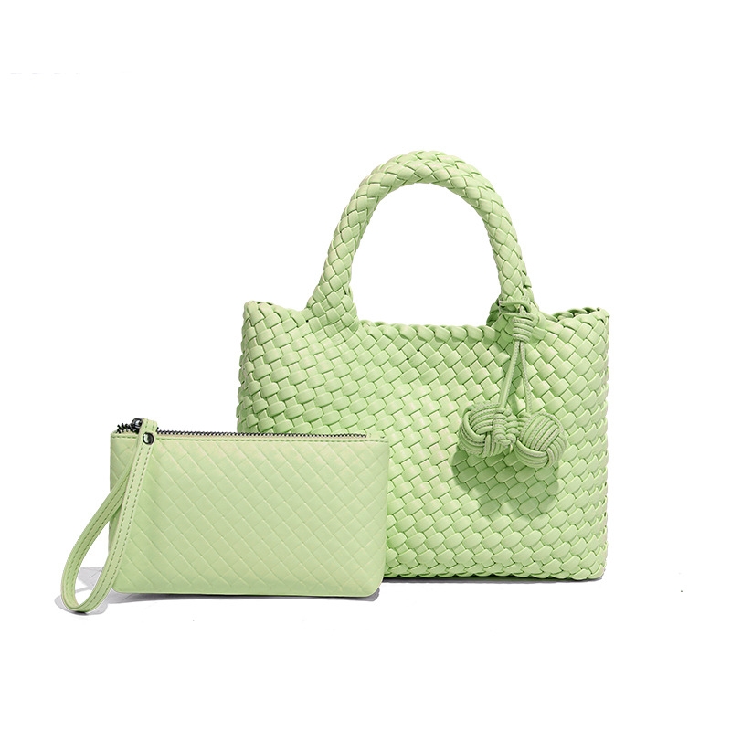 2025 new niche woven handbag for women, new soft leather casual shoulder crossbody bag, fashionable and versatile hand-held small tote bag