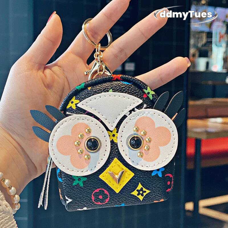 Bestseller Explosive owl headphone Small wallet pendant, keychain, light and high-end small bag ddmytues