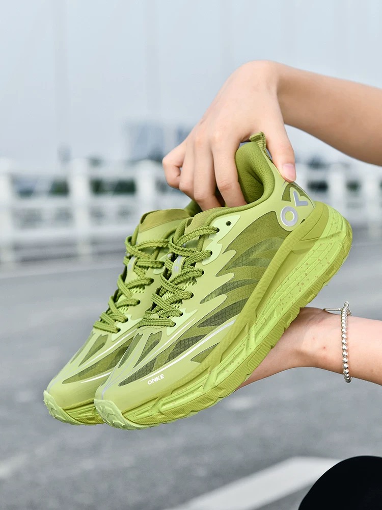 ONKE Women's Running Autumn New Mesh Breathable Couple Sports Soft Sole Shock Absorption Hollow Casual Shoes for Men