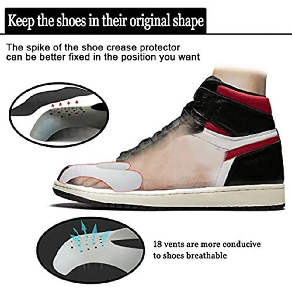 20Pcs Sneakers Anti Crease Protector Wrinkled Fold Shoes Support Toe Cap Sport Ball Shoe Head Stretcher Extender Shoe Protection250915
