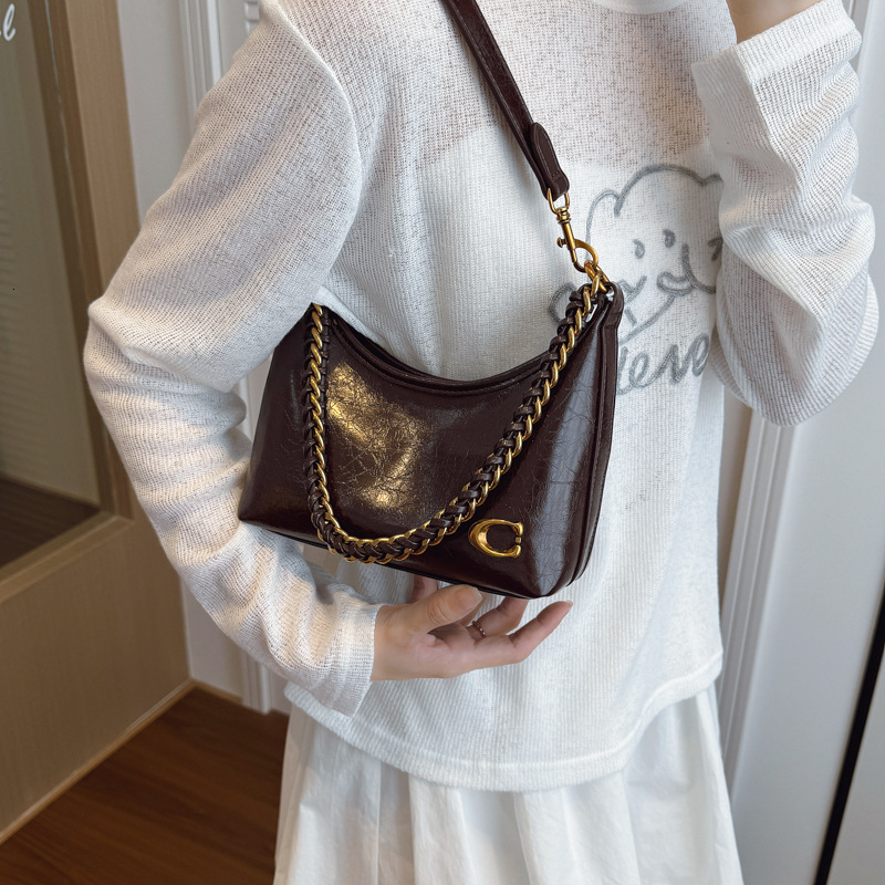 Designer Bag French-Inspired Chain Strap Shoulder Bag - Trendy Mini Square Crossbody Purse for Women, Luxury Viral Fashion Bag