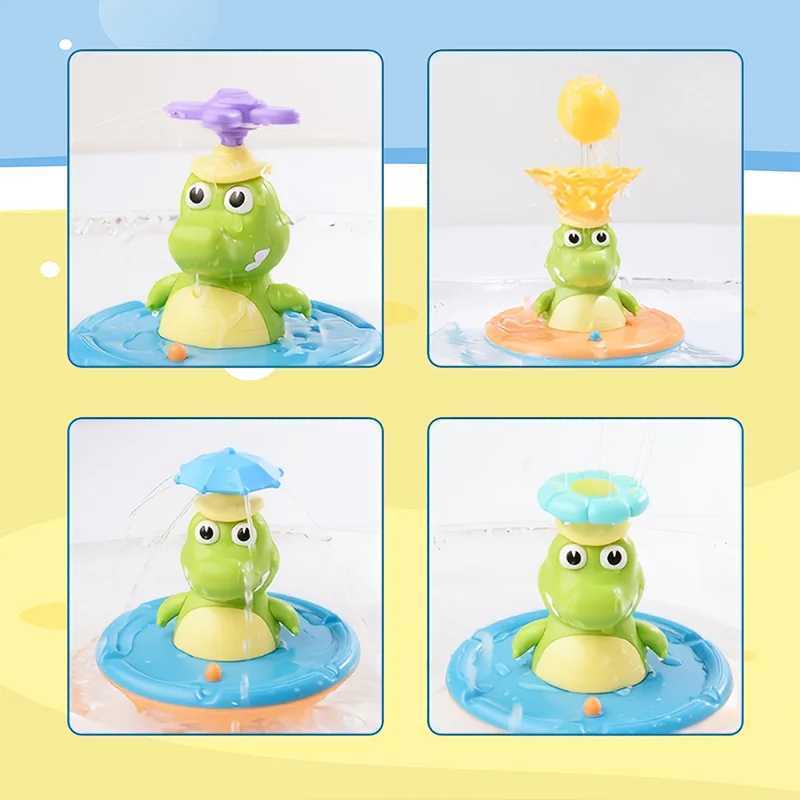 Funny Bath Reptile Toy For Kids With Replaceable Nozzles Waterproof Childrens Favorite Bathing Play C250915