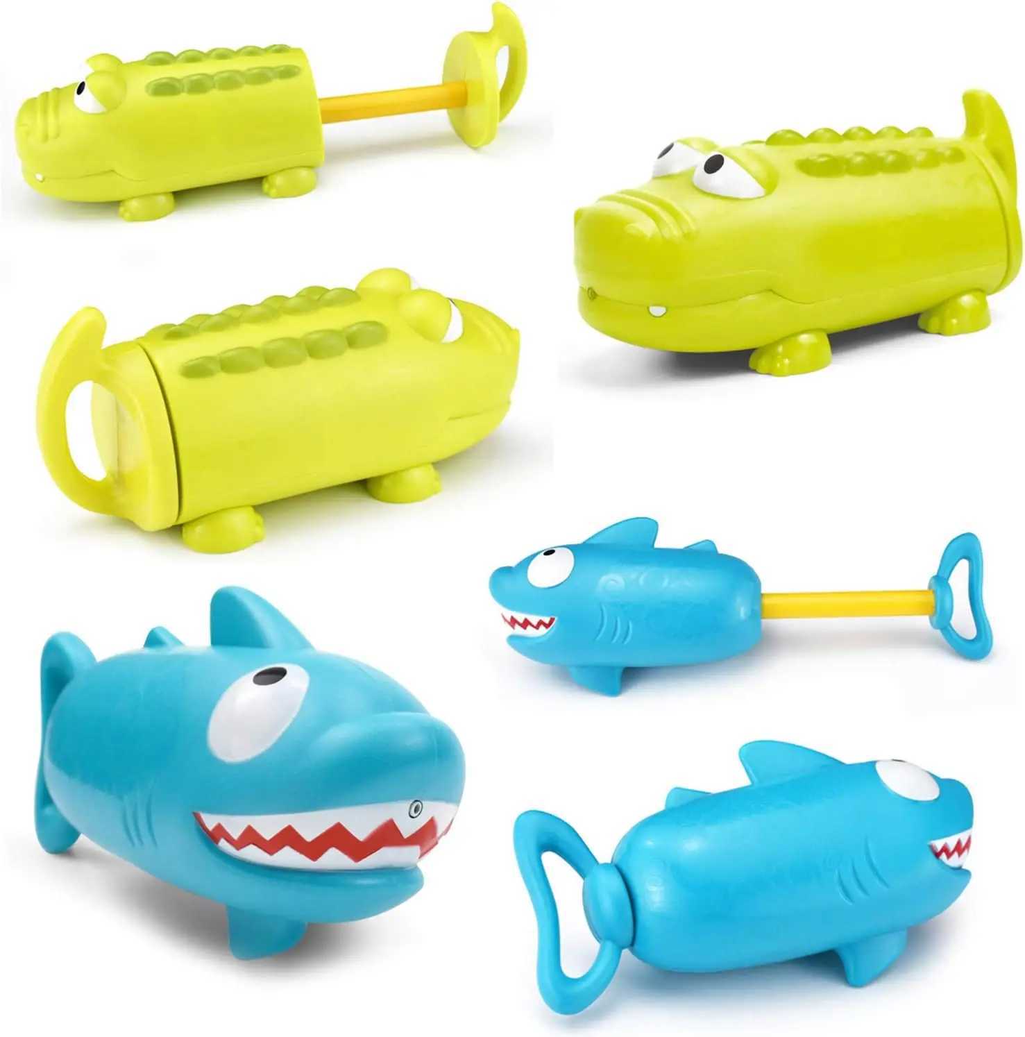 PullOut Water Guns Toy Crocodile Shark Piglet Water Gun Safe Kids Beach Swimming Pool Play Summer Toy C250915
