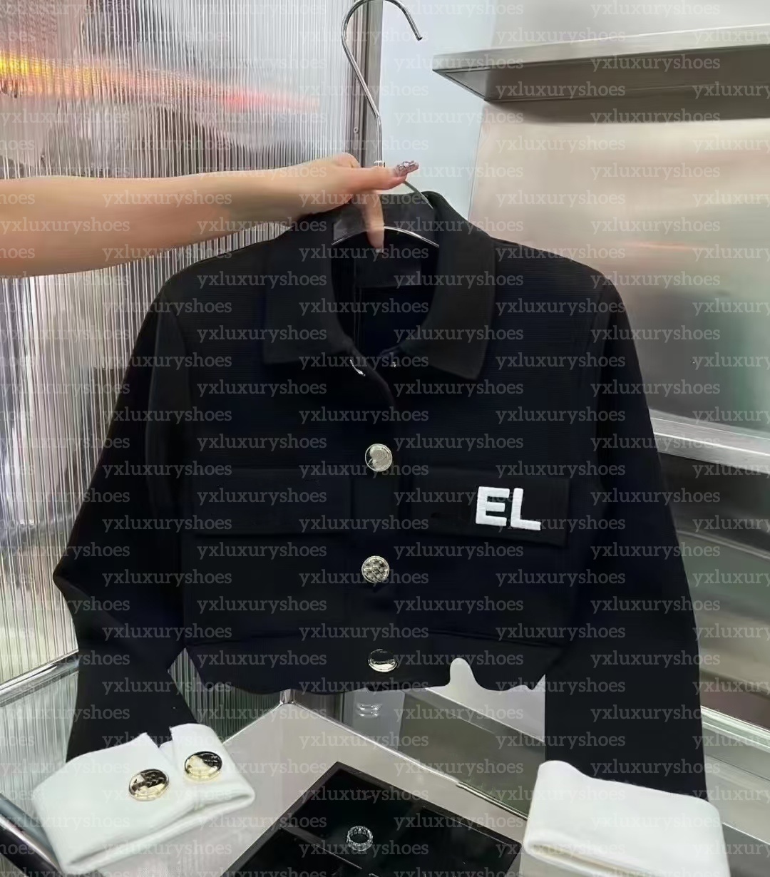 2025 Paris designer spring new women's fashion luxury small coat round collar printed letter logo girls jacket classic long-sleeved outdoor casual uniform S-XL