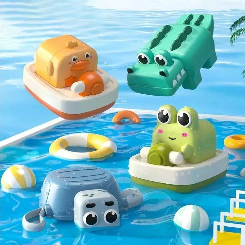 Childrens bath toys Clockwork crocodile swimming frog swimming in water C250915