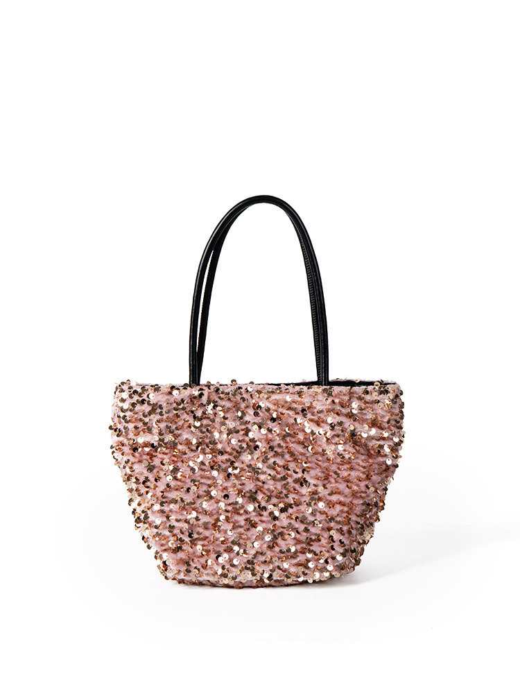 2025 Fashion Women's Original Niche Design Sequined Shining Handbag Single-Shoulder Crossbody Tote Bag For Women