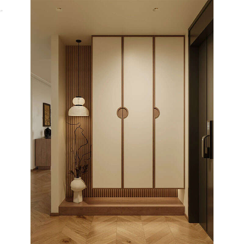 Chinese Style Modern Glass Door to Ceiling Solid Wood Cabinet Whole House New Large Wardrobe