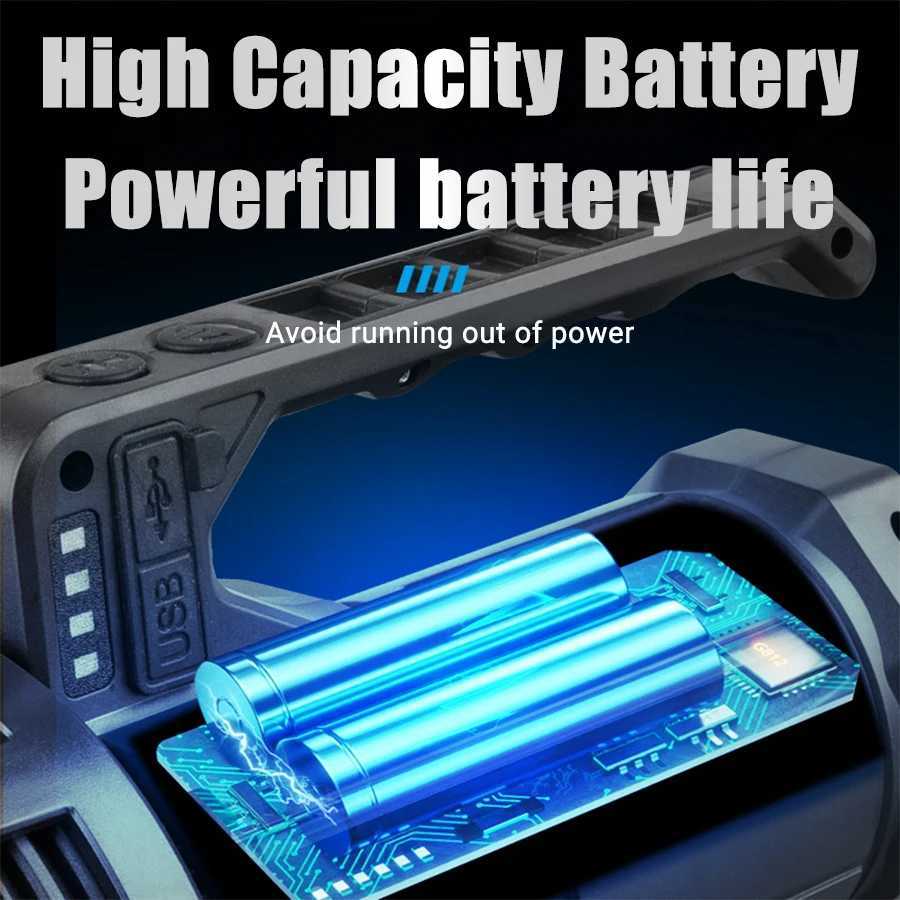 Rechargeable High Power Led Flashlights Ultra Long Lighting Distance Lamp Searchlight Bright Powerful Lantern Torches C250915