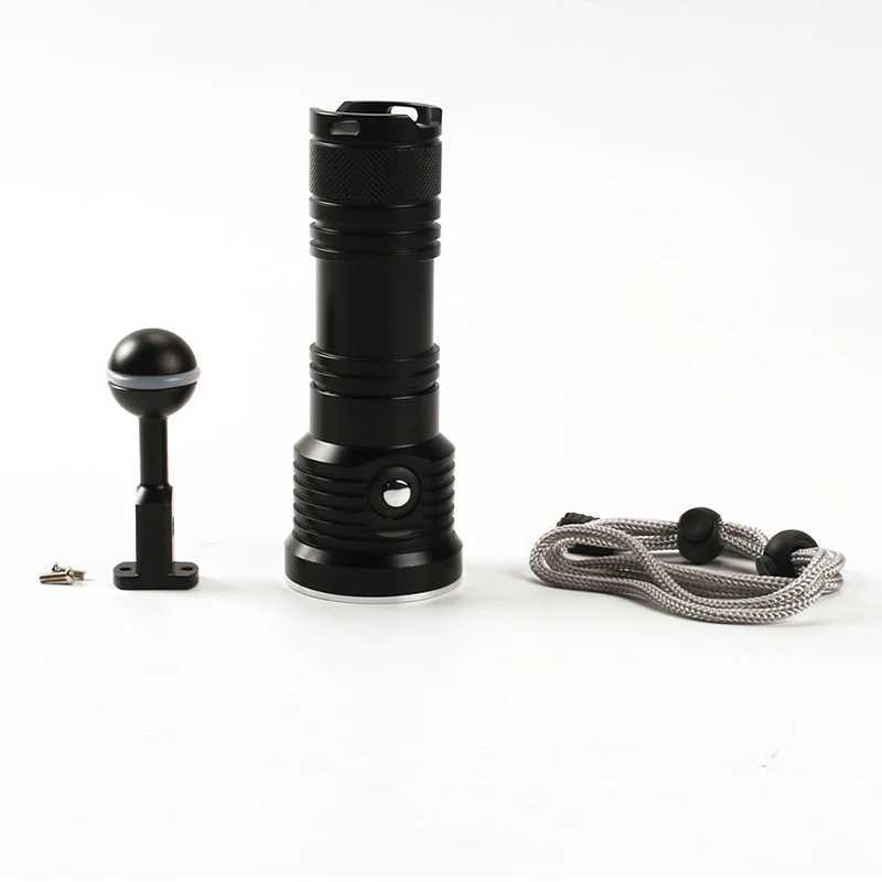 HISWN DR01 Diving Fill Flashlight IPX8 Waterproof 2500LM Ultra Bright Flashlight Professional underwater photography for diving C250915