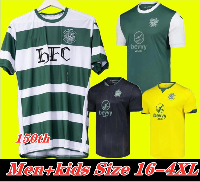 3XL 4XL Hibernians FC 2025 2026 special Soccer Jerseys home away 3rd 25 26 HibernianH FC 150th Anniversary Kit Football Shirt Uniforms Men Kids Kits