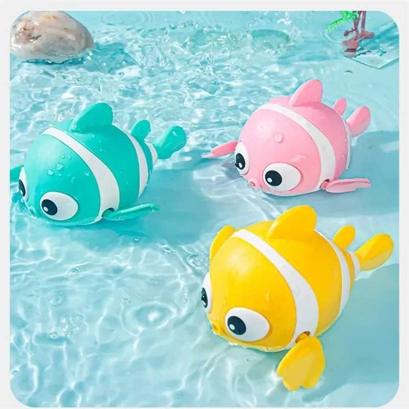 Baby Bath Toys Frog and Fish Wind Up Toys for Toddlers Bathtub Toys for Baby Floating Pool Games Swimming Bath Toys for Kids C250915