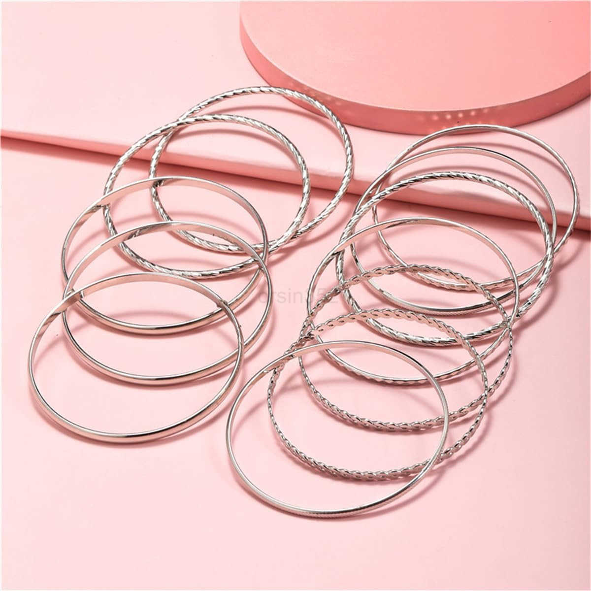 Gold Bangle Bracelets Set for Women Boho Multi Layer Stack Textured Bracelets Indian Chunky Bangle Bracelet for Women TeenW250915