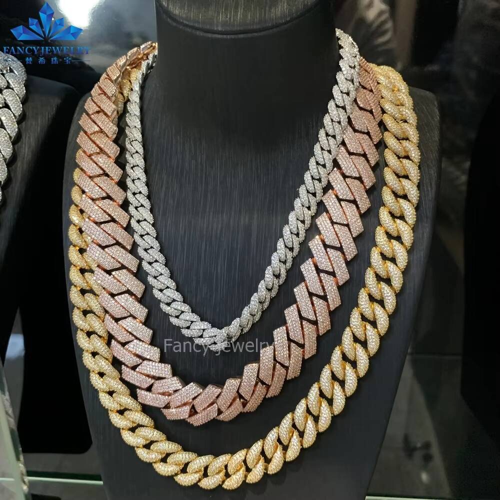 Luxuria All'ingrosso Ghiacciato Catena Di Collegamenti Cubani 20Mm Luxuria 10K 14K 18K Collana Placcata In Oro Per Uomo Regalo Hip Hop-image