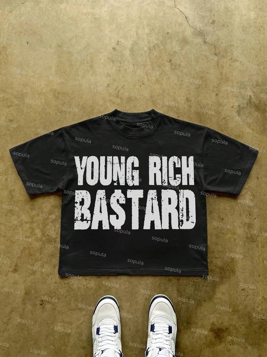 Giovane Magliette A Corto Di Grafica Vintage Rich Ricch Gright Y2K Summer Tshirt Vintage Oversize Tshirt Streetwear Women Tops 250915-image