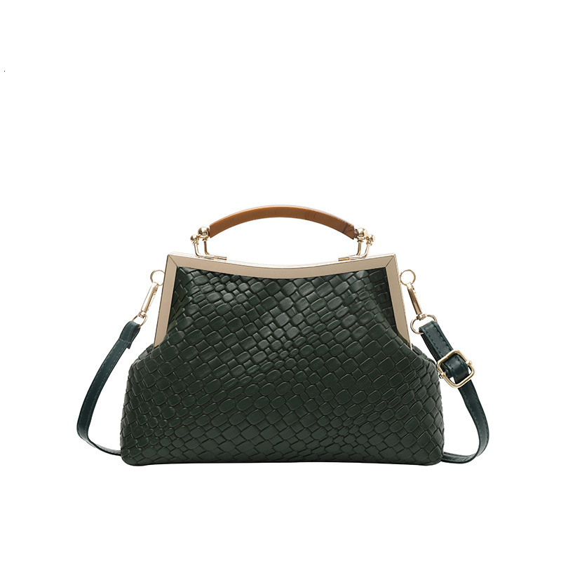 Luxury Brand Designer Bag 2025 Autumn New Fashion Women's Bag With Embossed Handle, Clip Buckle, Shell Bag, Fashionable And Elegant Single Should