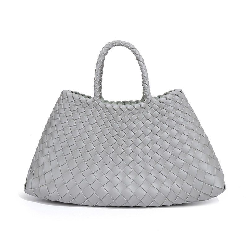 2025 New Vintage Large Capacity Handheld Women's Hand Woven Mother And Child Commuter Business Single Shoulder Tote Bag fashion Designer