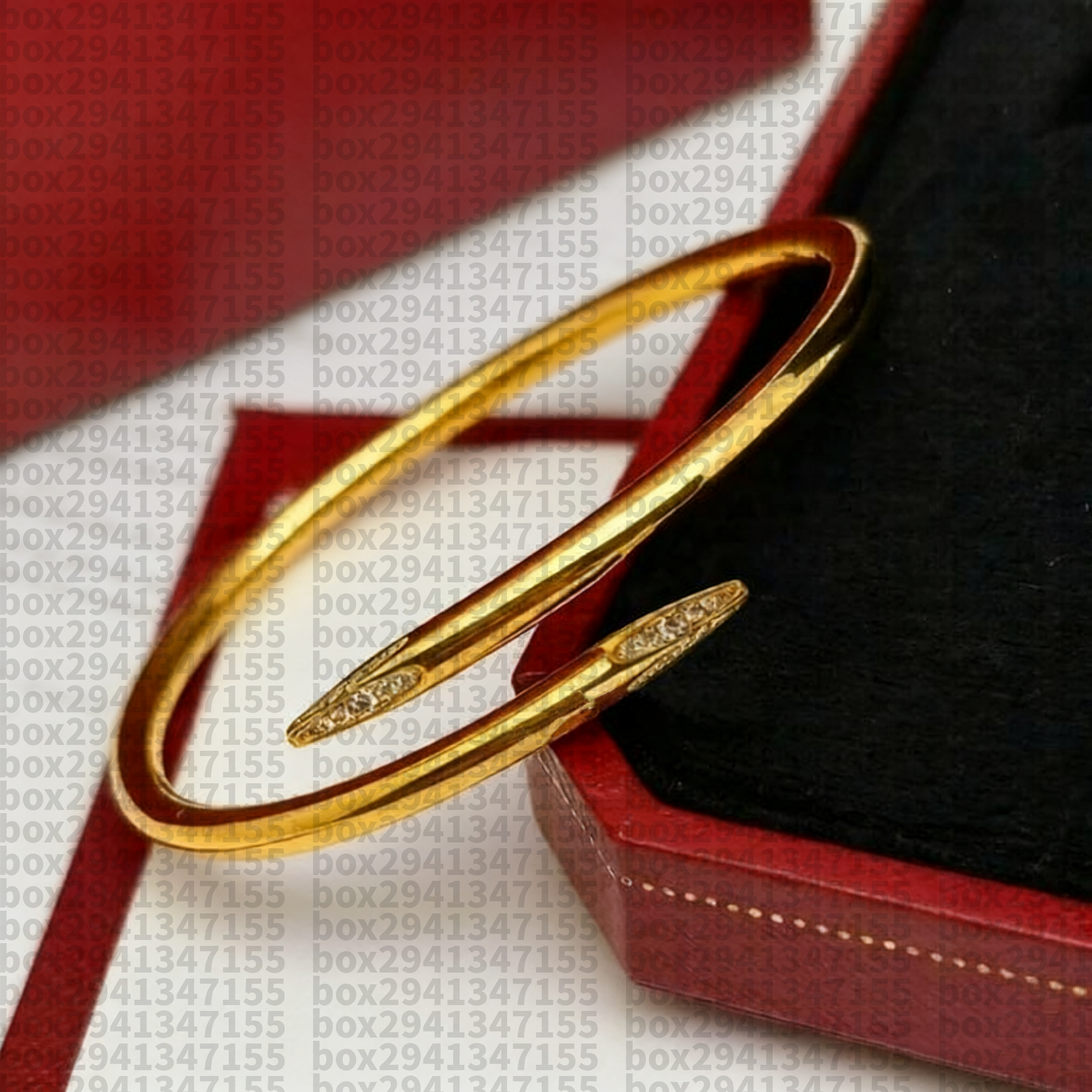 Classic ladies bracelet stainless steel 18K gold men's bracelet Valentine's Day gift size 17,19