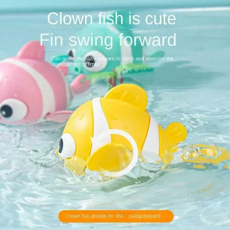 Baby Bath Toys Frog and Fish Wind Up Toys for Toddlers Bathtub Toys for Baby Floating Pool Games Swimming Bath Toys for Kids C250915