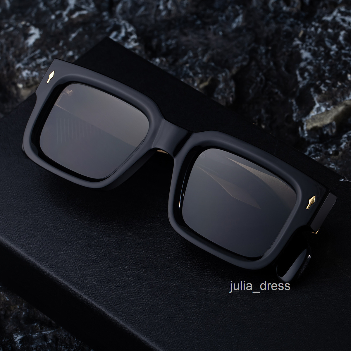 2025 New Fashion Square Frame Sunglasses for Men Highend Outdoor Sun Protection Sunglasses for Men