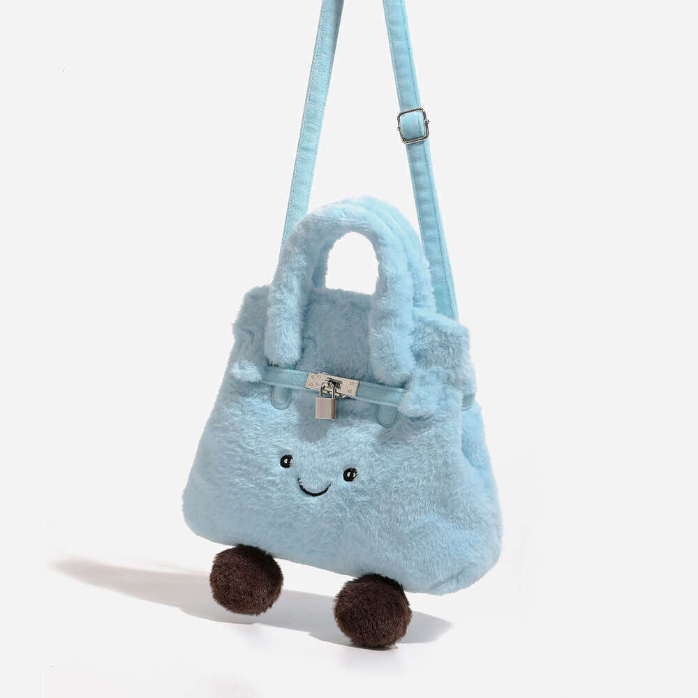 Large Style Soft Sherpa Fabric Purse with Multiple Carrying Options