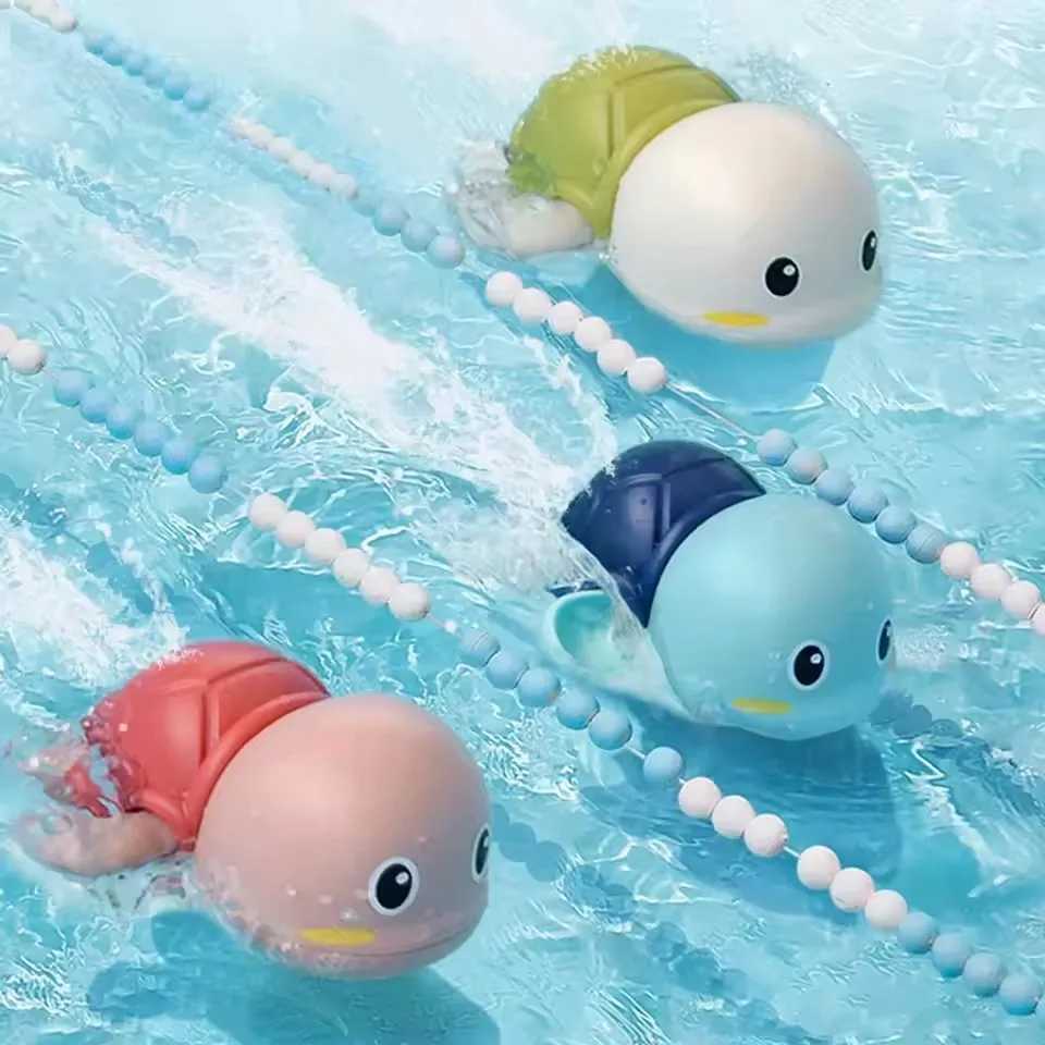 Spring baby bath toys cute turtle swimming pool toys water bath toys summer bathroom toys educational and fun toys for children C250915