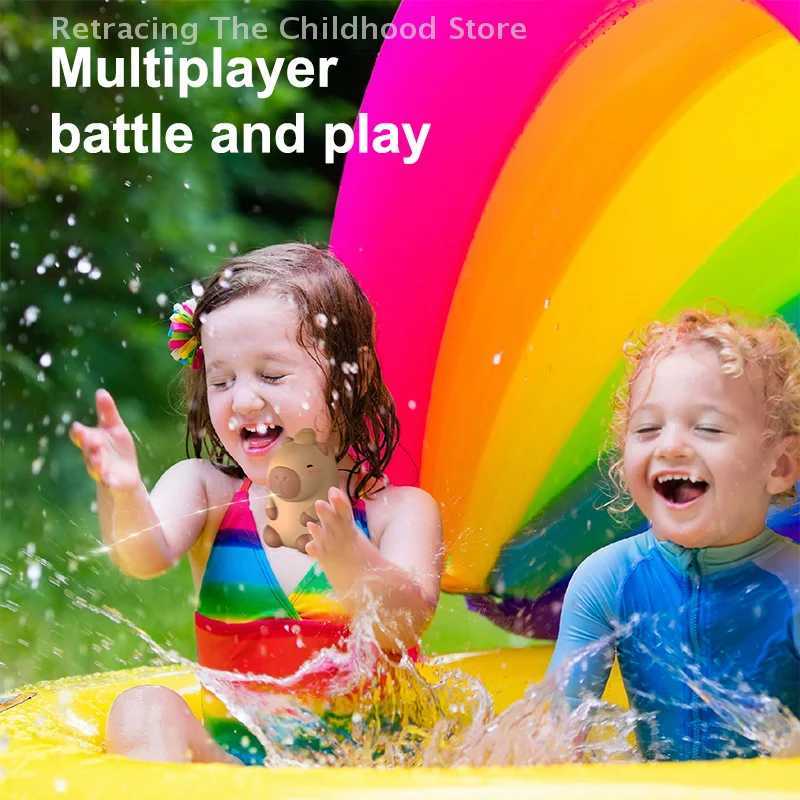 Kawaii Capybara Water Spray Toy Cute Cartoon Bath Toys Summer Outdoor Water Squirt Toys Childrens Splashing Toy For Kid Gifts C250915
