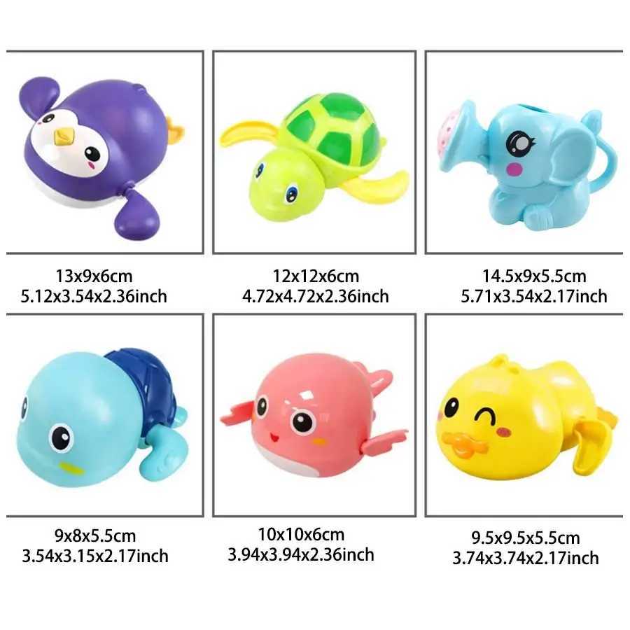 Baby Bath Toys Toddler Bathing Tortoise Cute Swimming Turtle duck Pool Beach toy swimming Pool Bathroom Toy C250915
