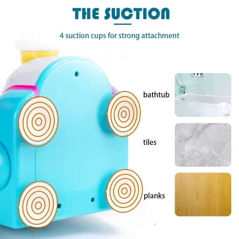 Ice Cream Maker Bubble Foam Play Machine Shower Baby Kids Toy DIY Delicate Rich Foam Bubble Maker For Bathing C250915