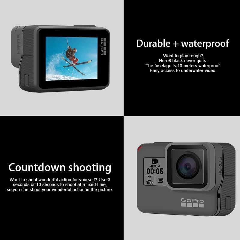 hero 5 black action camera 4k30 fram ultra hd dv wifi Anti shake Motorcycle riding skiing Aerial photography go pro cameraW250915