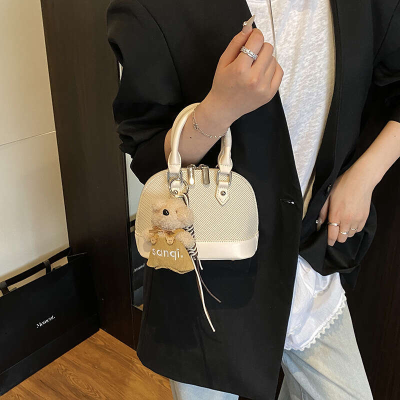 Designer Bag Luxury Bag DH Essentials Spring European American Retro Style PU Shoulder Bag Shell - Shaped Bowling Bags Women