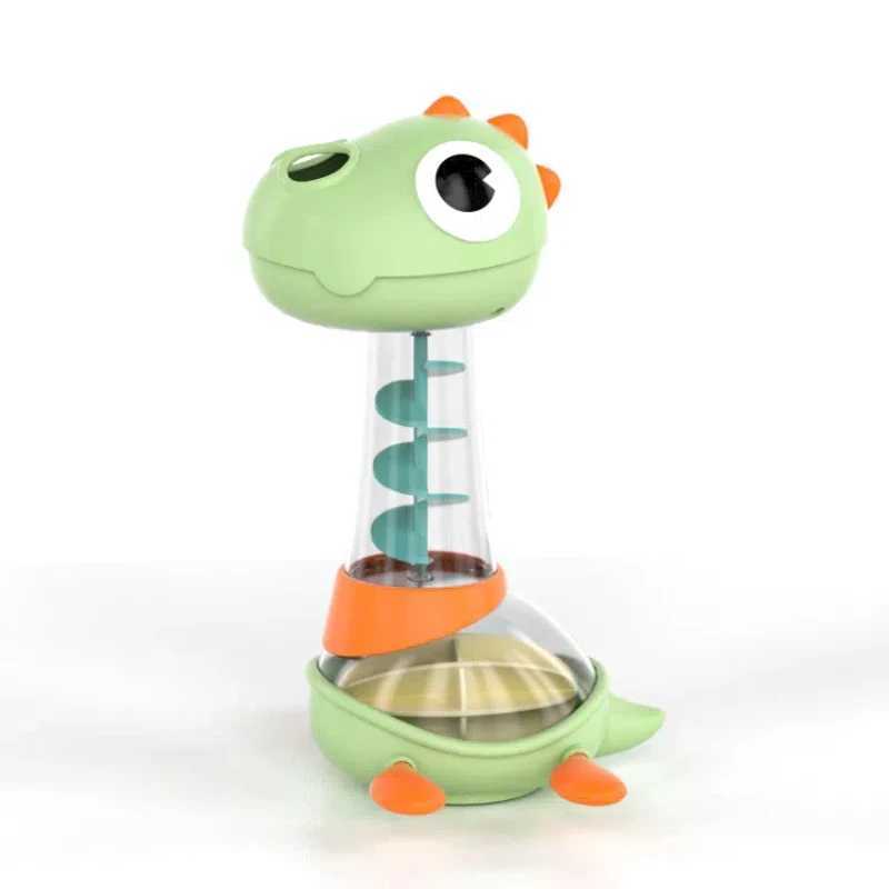 Interactive Dinosaur Bath Toy Showerhead for Babies Safe Silicone Material Rolling Water Flow MultiHole Gentle Cleansing C250915