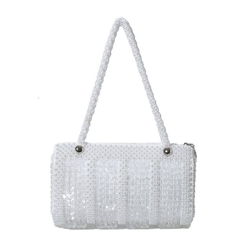 Luxury Brand Designer Bag Summer Small Bag 2025 New Forest Style Soft Girl Fashion Niche Shoulder Bag Small Style Pearl Handheld Pillow Bag