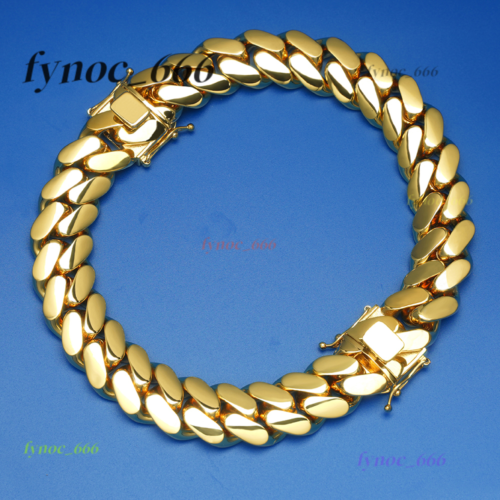 Customized 24k Gold 20mm Cuban Chain Wholesale HipHop Cuban Chain Miami Chain Necklace