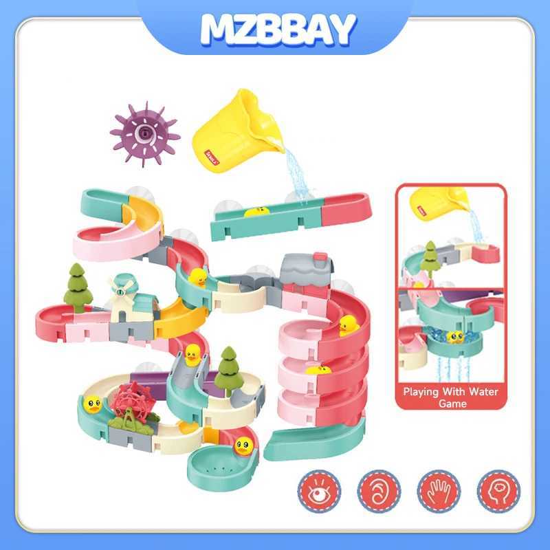 Children DIY Assembling Track Slide Suction Cup Toys Children Bath Tub Shower Wall Delight Game Assembling Track Suction Toys C250915