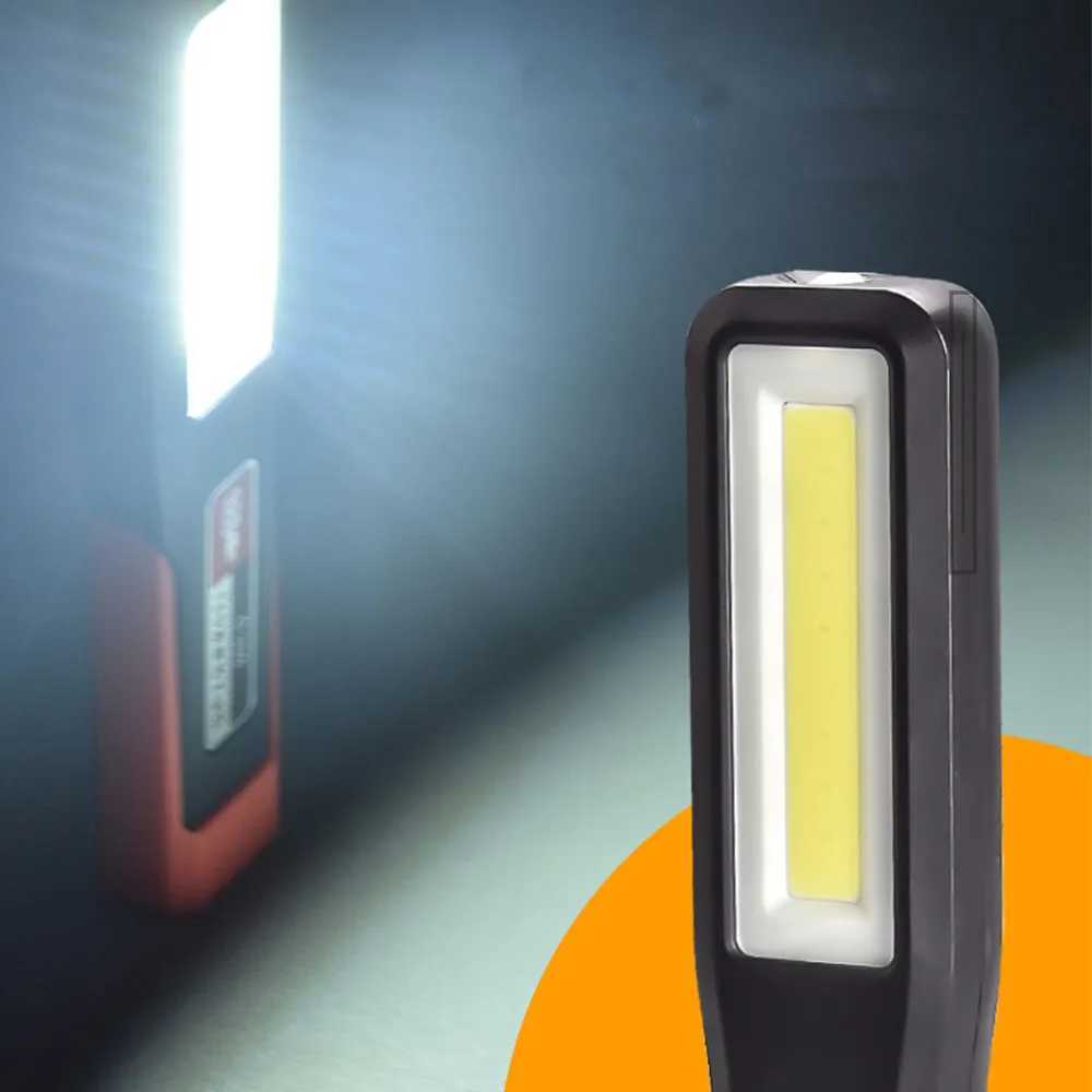 110PCS Powerful LED Work Light with Magnet lighting Flashlight Car Garage Mechanic Lamp USBCharging COB Emergency Warning Light C250915