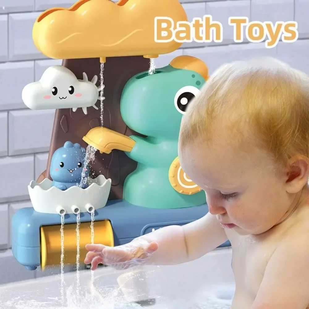 Baby Bath Water Play ToysStacking Cups Water Spray Bathroom Bathing Toy Dinosaurs Bath Toys Bathing Shower Accessories Toy C250915