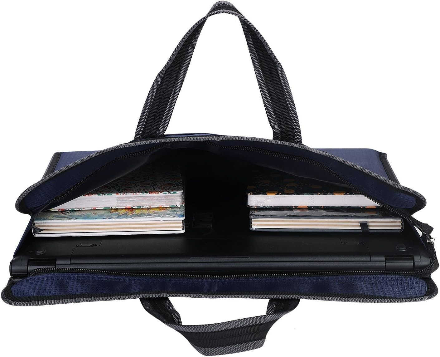 Zipper Business Document Bag Waterproof File Folder Bag Briefcase Portable Portfolio Carrying Case Handbag Unisex Adults File Storage Organizer HolW25