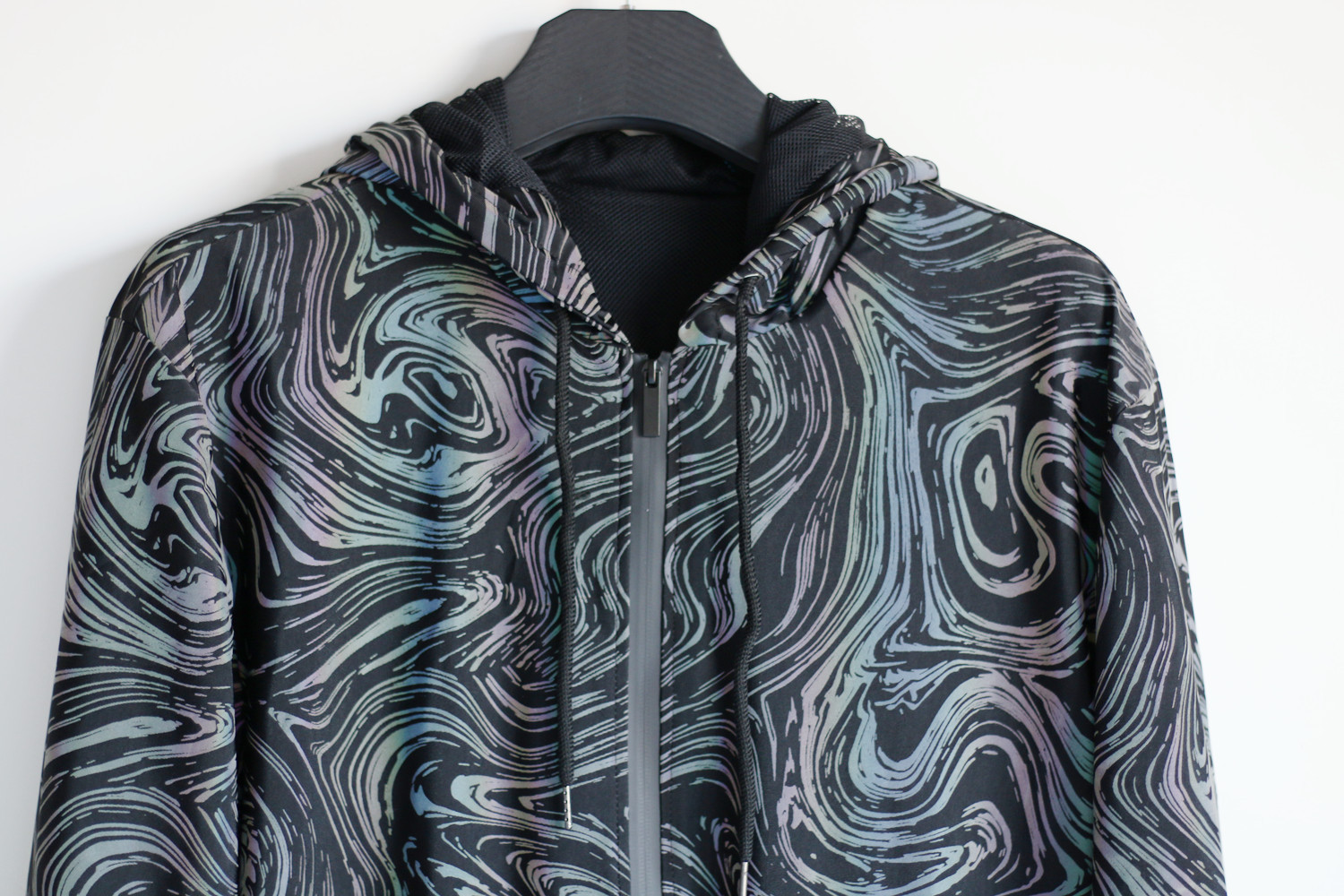 Men's Jackets Colorful Reflective Jacket - European & American Style Men's Clothing Seven-Color Starry Sky Knitted & Breathable tretchy Hood - view 9