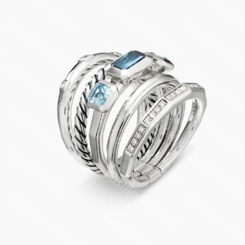E5187 Vintage Designer Ring Men Designer for Women Twisted Braided Engagement Wedding Diamond Mens Ring Fashionable Jewelry