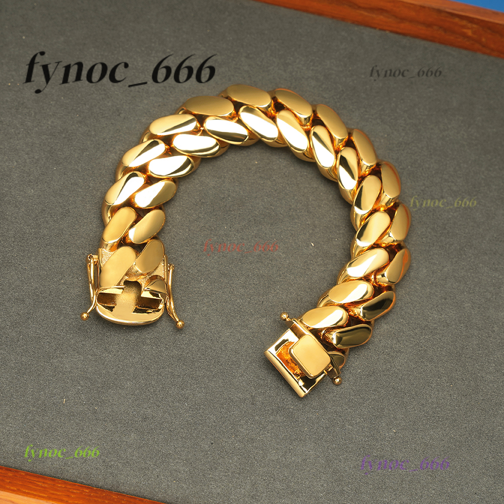 Customized 24k Gold 20mm Cuban Chain Wholesale HipHop Cuban Chain Miami Chain Necklace