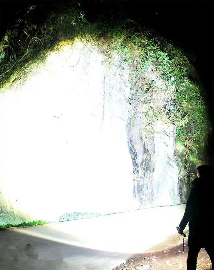 300000000LM Ultra Bright LED Flashlight USB Rechargeable Zoom Flashlights 5000M ABS Tactical Torch Camping Fishing Work Lamp C250915