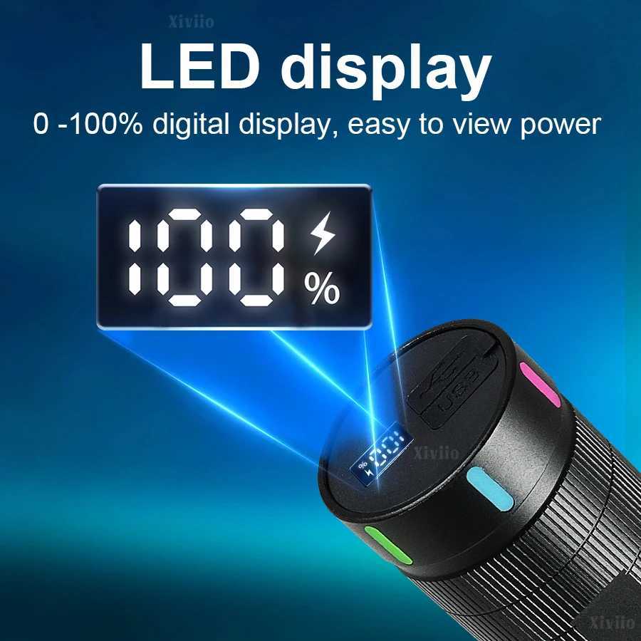 2025 NEW Ultra Bright Flashlights 900000000LM Powerful Rechargeable Tactical Torch 5000M Portable Lamp Outdoor Camping Lantern C250915
