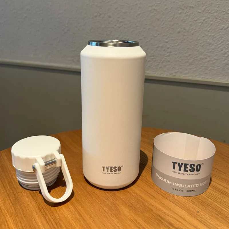 TYESO Insulated Water Bottle Stainless Steel Sport Cup with Handle Portable Travel Mug for Men Women 612 Hours Thermal Cold Hot F250915