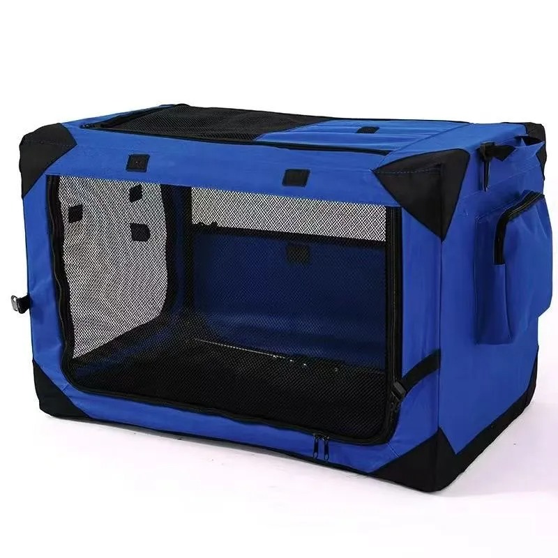 Car cage for outdoor use portable folding cage cat cage dog cage cat nest tent medium-sized dog golden fur teddy bear pet box